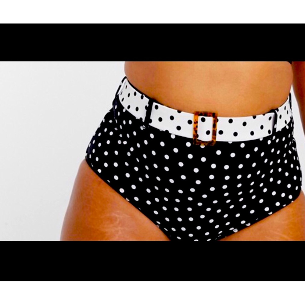 Plus Size Bikini Bottom with Belt